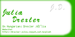 julia drexler business card